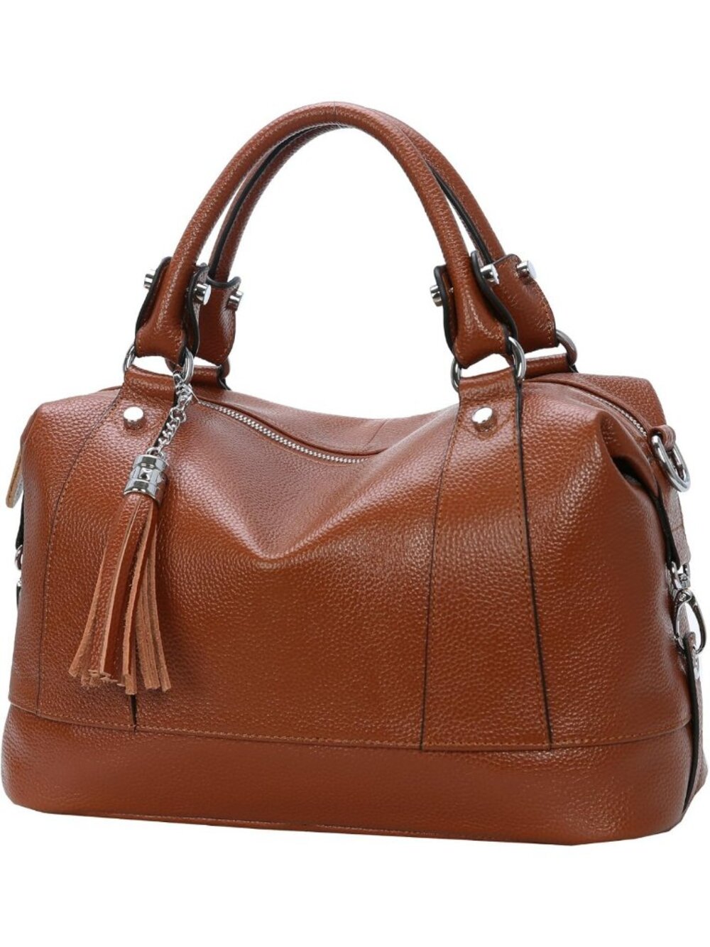Genuine Leather Satchel Tote Bag for Women - Stylish Shoulder Handbag